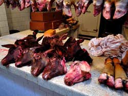 Cuscuz de cabeça de cordeiro?