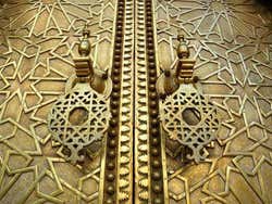 Palácio Real de Fez, detalhe da porta